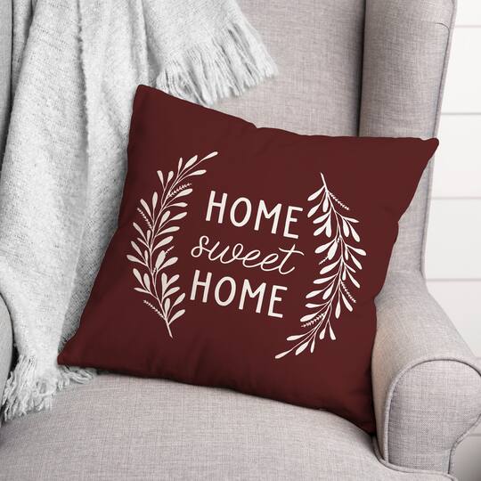 18" x 18" Home Sweet Home Versatile Throw Pillow